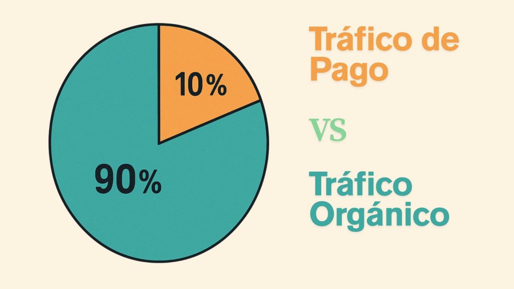 Comparativa de Tráfico Orgánico y tráfico de pago